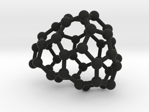 0187 Fullerene C42-4 c1 in Black Natural Versatile Plastic