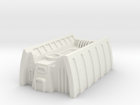 Sci-Fi Building in White Natural Versatile Plastic