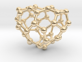 0188 Fullerene C42-5 c2 in 14K Yellow Gold