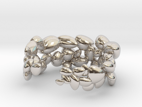 BeachStones Ring - Size 6 in Rhodium Plated Brass