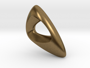 TriStone Pendant - Small in Natural Bronze