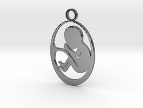 FetusBaby in Fine Detail Polished Silver