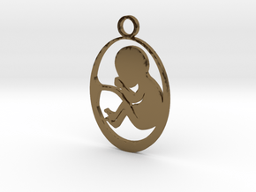 FetusBaby in Polished Bronze