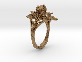 Ring Nouveau10 V01 in Natural Brass