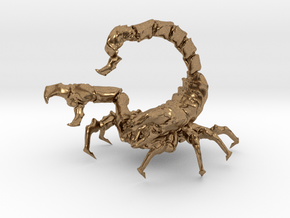 Skorpion in Natural Brass