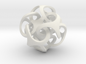 Metatron's Cube 10x10*10 cm in White Natural Versatile Plastic