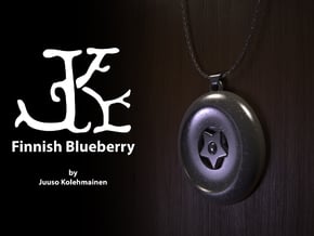 Finnish Blueberry in Polished Silver