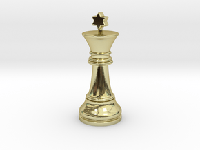 Single Chess King Star Big | Timur Prince Vizir in 18k Gold Plated Brass