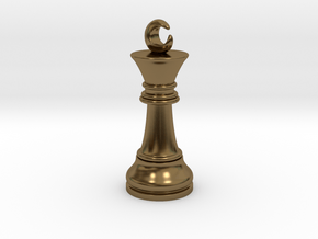 Single Chess King Moon Big / Timur Prince Ferz Viz in Polished Bronze