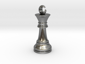 Single Chess King Moon Big / Timur Prince Ferz Viz in Polished Silver