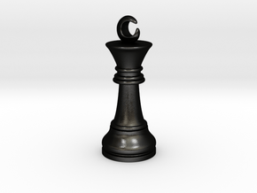 Single Chess King Moon Big / Timur Prince Ferz Viz in Matte Black Steel