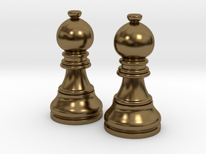 Pair Bishop Chess Big | Timur Picket Taliah in Polished Bronze