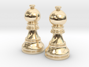 Pair Bishop Chess Big | Timur Picket Taliah in 14K Yellow Gold