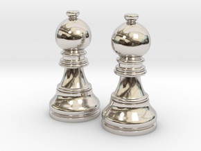 Pair Bishop Chess Big | Timur Picket Taliah in Platinum