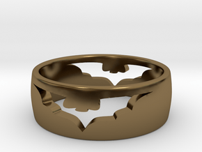 (Size 6) Bat Ring in Polished Bronze