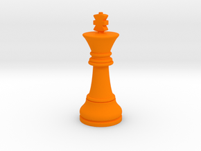 Single King Chess Cross Normal Big | TImur King in Orange Processed Versatile Plastic