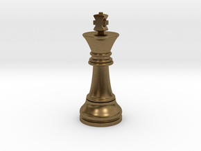 Single King Chess Cross Normal Big | TImur King in Natural Bronze