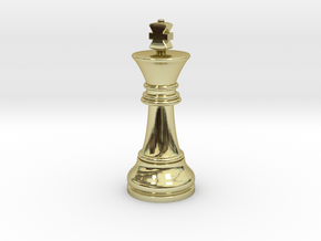 Single King Chess Cross Normal Big | TImur King in 18k Gold
