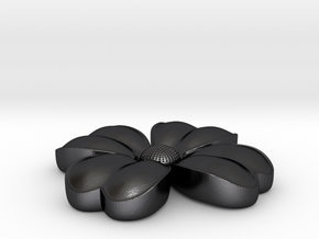 Flower coulomb in Polished and Bronzed Black Steel