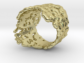 Ring Melting No.8 in 18k Gold Plated Brass