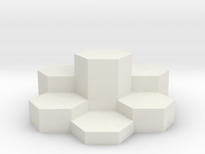 Desk Orniment in White Natural Versatile Plastic
