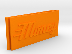 Moneyclip V2 in Orange Processed Versatile Plastic