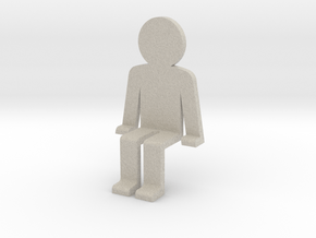 Person sitting in Natural Sandstone