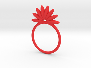 Demi Flower Ring in Red Processed Versatile Plastic