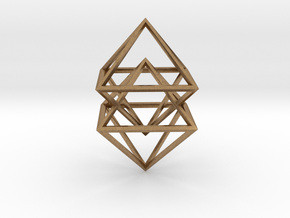 Double Diamond in Natural Brass