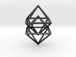 Double Diamond in Polished and Bronzed Black Steel
