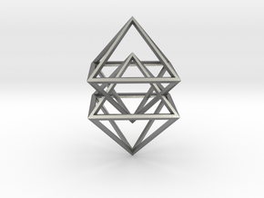 Double Diamond in Natural Silver