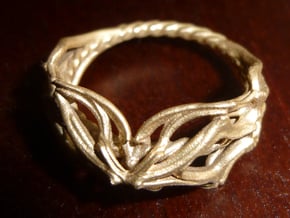 Ring Nouveau01 V02 in Natural Bronze