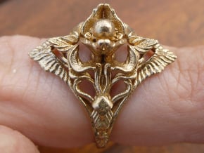 Ring Nouveau10 V01 in Natural Bronze