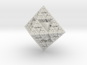 Fractal Crystal in White Natural Versatile Plastic