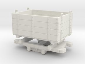 Gn15 Sand Hutton Wagon 4p strapping outside 1:24  in White Natural Versatile Plastic