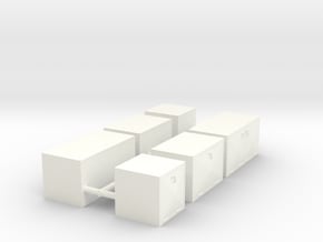 1/64th Underbody truck toolbox set 2 in White Processed Versatile Plastic