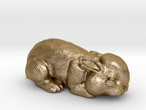 Bunny in Polished Gold Steel