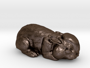 Bunny in Polished Bronze Steel