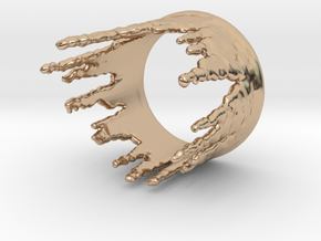 Ring Melting No.3 in 14k Rose Gold Plated Brass