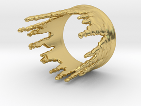 Ring Melting No.3 in Polished Brass