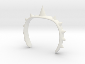 Spike Bracelet in White Natural Versatile Plastic