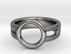 Ring Holder in Fine Detail Polished Silver
