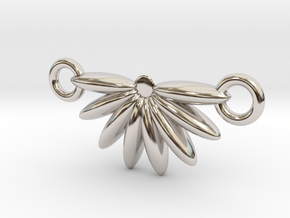 Demi Flower Pendant  in Platinum