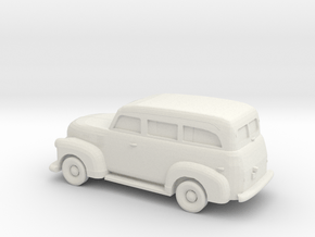 1/87 1947-54 Chevrolet Suburban in White Natural Versatile Plastic