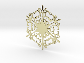 Snowflake Crystal in 18k Gold