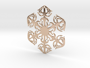 Snowflake Crystal in 14k Rose Gold