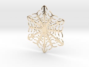 Snowflake Crystal in 14K Yellow Gold