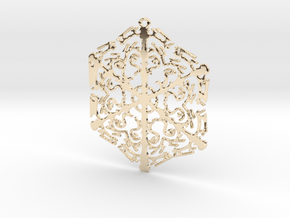 Snowflake Crystal in 14K Yellow Gold