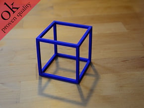 cubemodel in Blue Processed Versatile Plastic