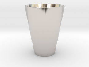 Gold Beer Pong Cup in Platinum